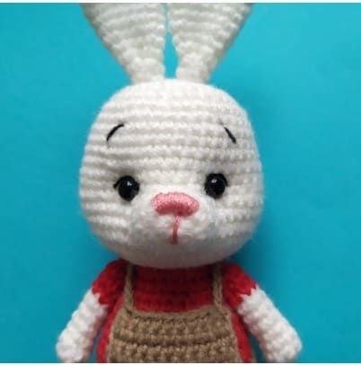 Bunny In Overalls Amigurumi Free PDF Pattern