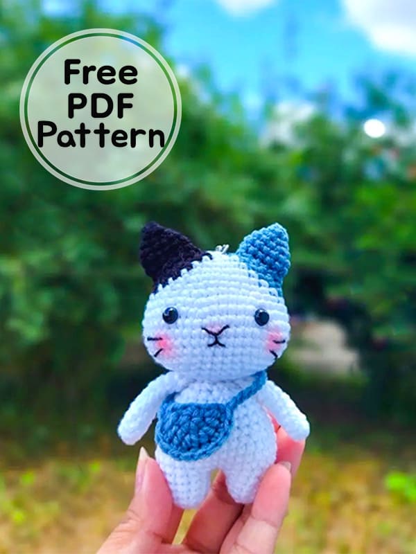 Crochet Adorable Cat Amigurumi Free PDF Pattern