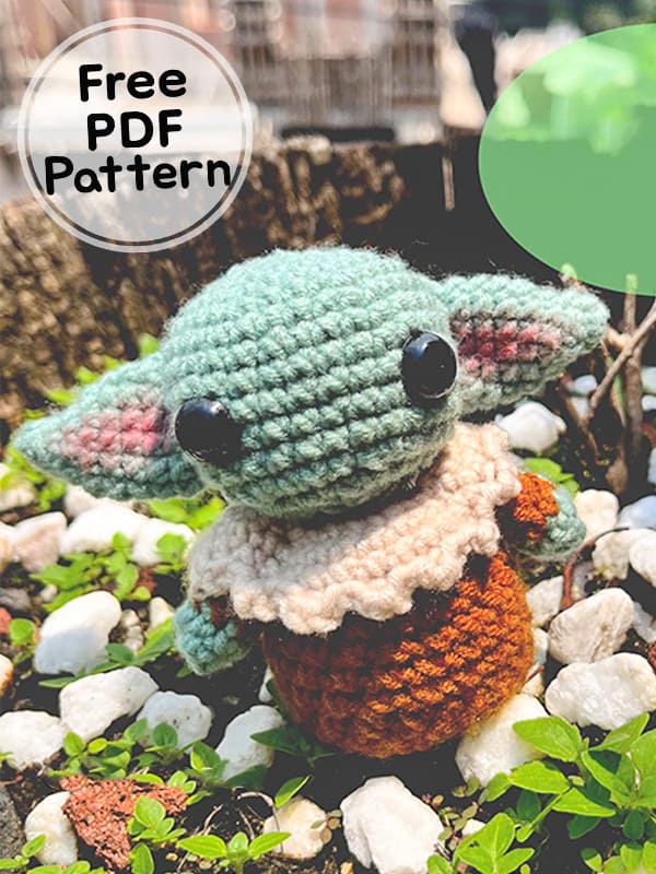 Crochet Baby Yoda PDF Amigurumi Free Pattern