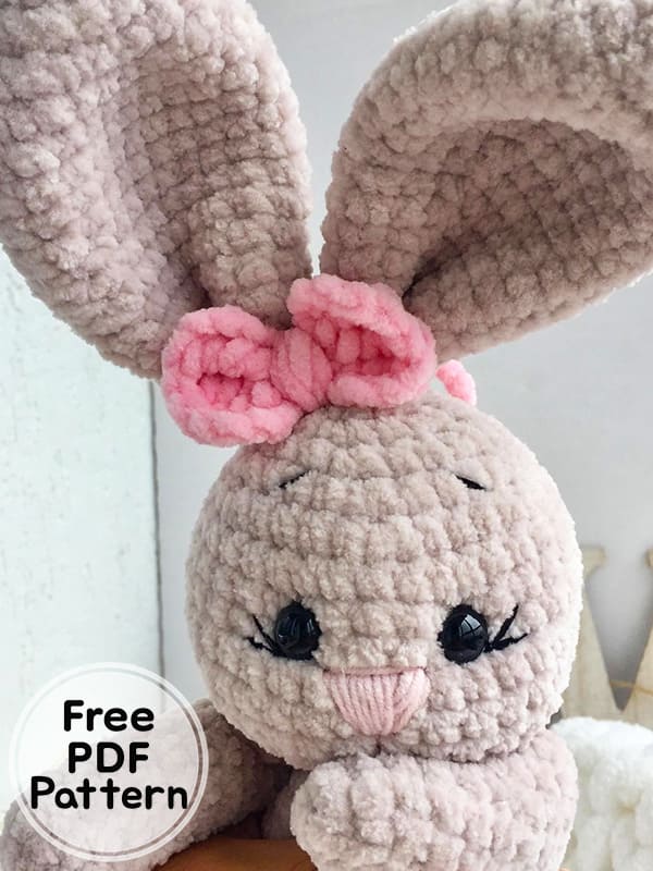 Crochet Bunny Caramel Amigurumi Free PDF Pattern