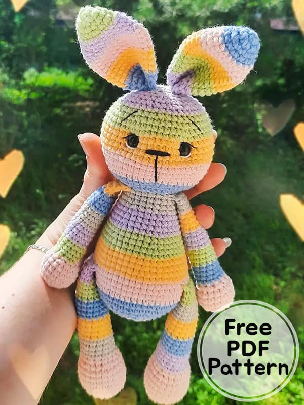 Crochet Bunny and Cat Amigurumi Free PDF Pattern
