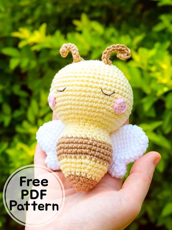 Crochet Butterfly and Bee PDF Amigurumi Free Pattern