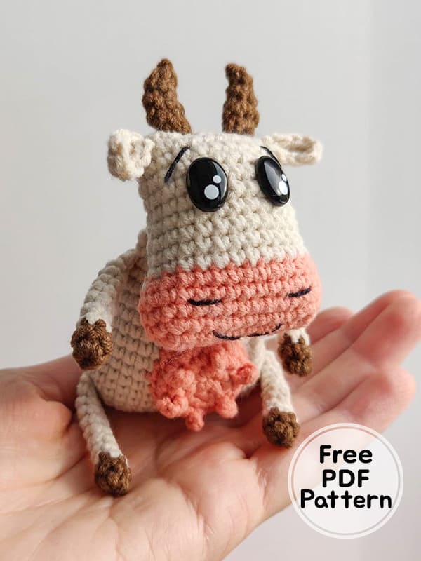 Crochet Cow Amigurumi Free PDF Pattern