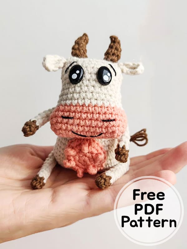 Crochet Cow Amigurumi Free PDF Pattern