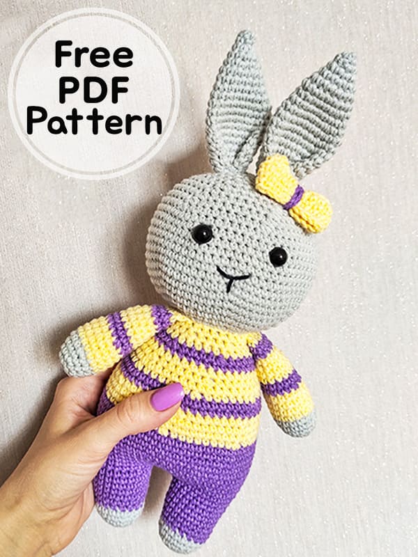 Crochet Cute Bunny PDF Amigurumi Free Pattern