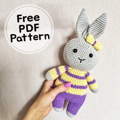 Crochet Cute Bunny PDF Amigurumi Free Pattern