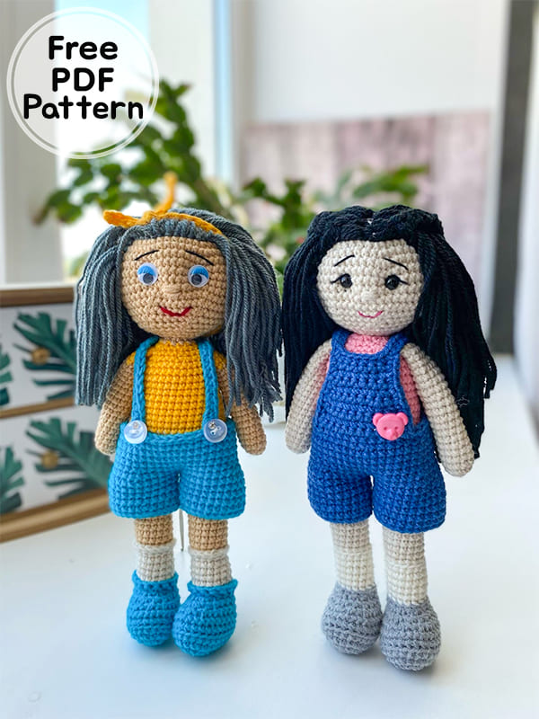 Crochet Doll Aisha PDF Amigurumi Free Pattern