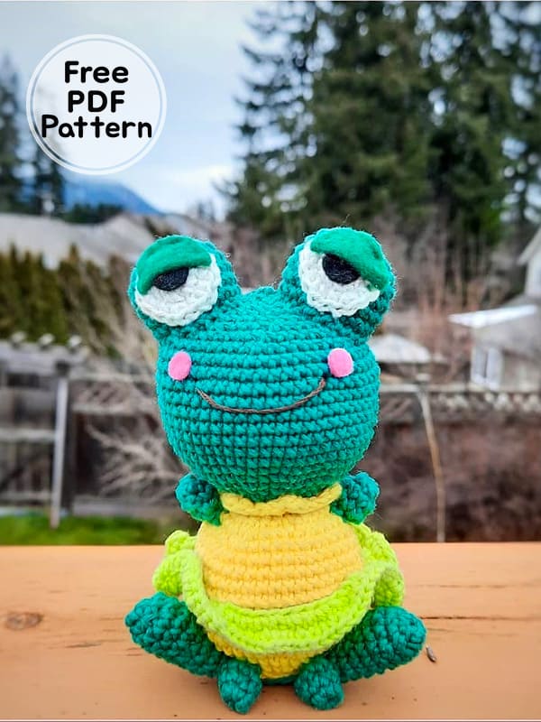 Crochet Frog Amigurumi Free PDF Pattern
