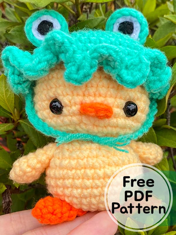 Crochet Frog Ducky Amigurumi Free PDF Pattern