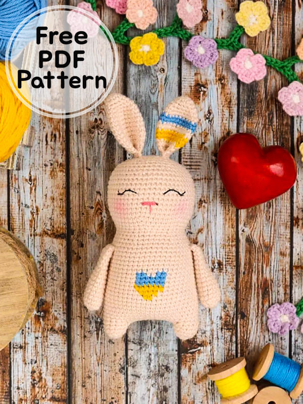 Crochet Love Bunny Amigurumi Free PDF Pattern