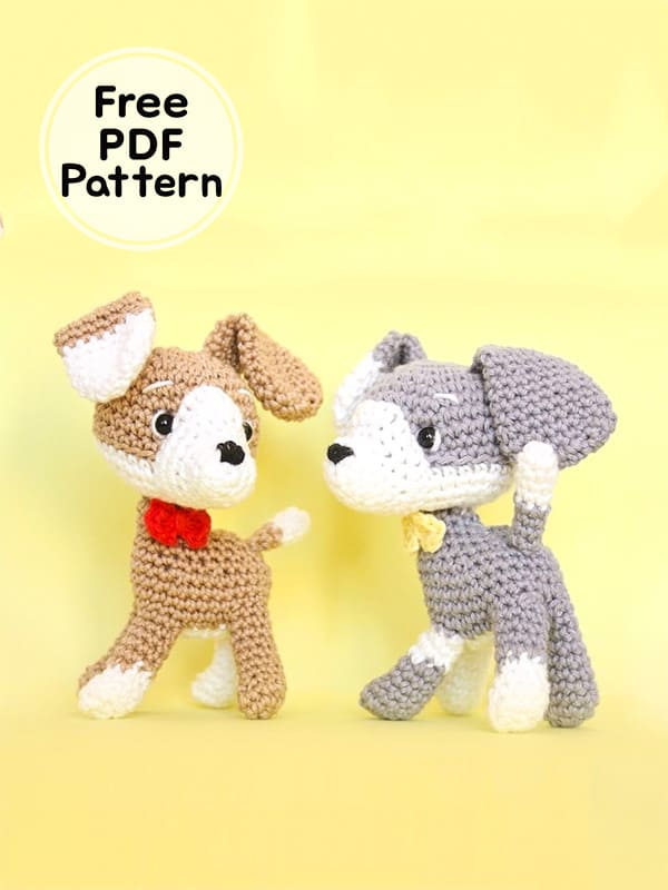 Crochet Puppy Amigurumi Free PDF Pattern