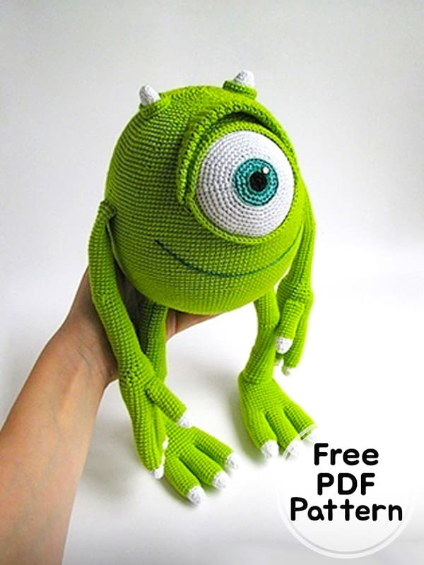 Cute Monsters One Eyed Crochet Amigurumi Free PDF Pattern