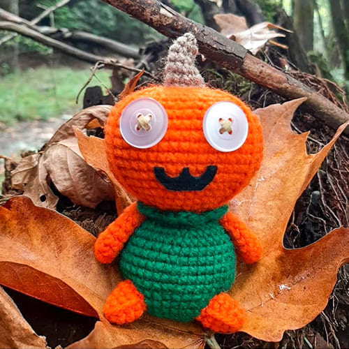 Little Pumpkin Crochet Doll Amigurumi Free PDF Pattern