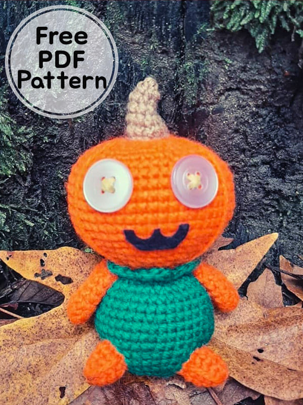 Little Pumpkin Crochet Doll Amigurumi Free PDF Pattern