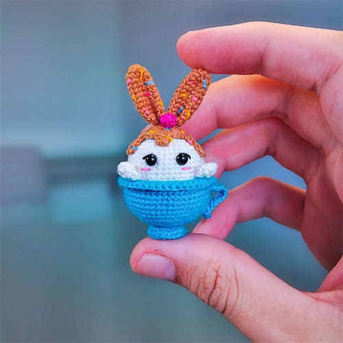 Tiny Easter Crochet Bunny Amigurumi Free PDF Pattern