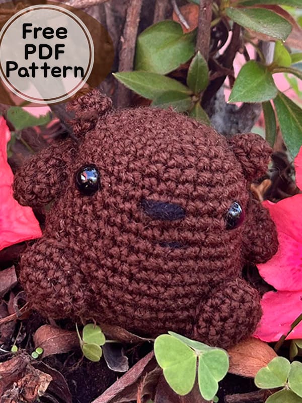We Bare Bears Crochet Bear Grizzly PDF Amigurumi Free Pattern
