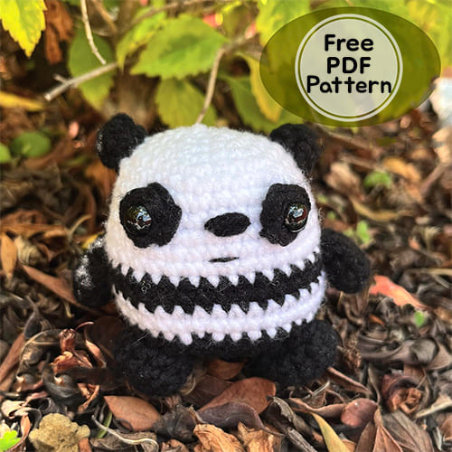 We Bare Bears Crochet Panda PDF Amigurumi Free Pattern