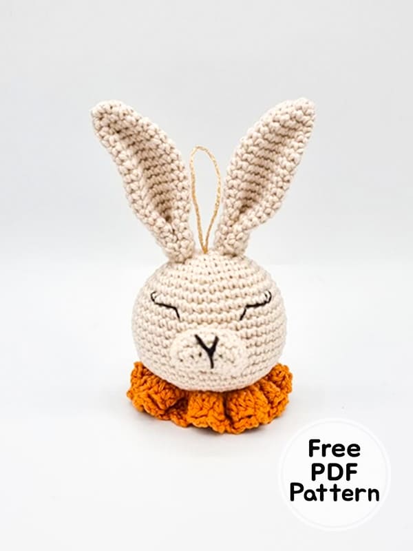 Bunny Ornament Amigurumi Free Crochet Pattern