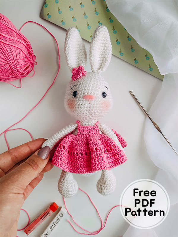 Cherry Crochet Bunny PDF Amigurumi Free Pattern