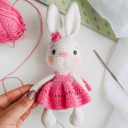 Cherry Crochet Bunny PDF Amigurumi Free Pattern