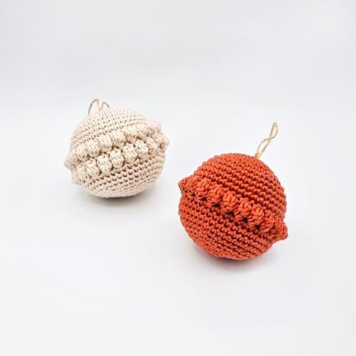 Christmas Ball Crochet Ornament PDF Free Pattern