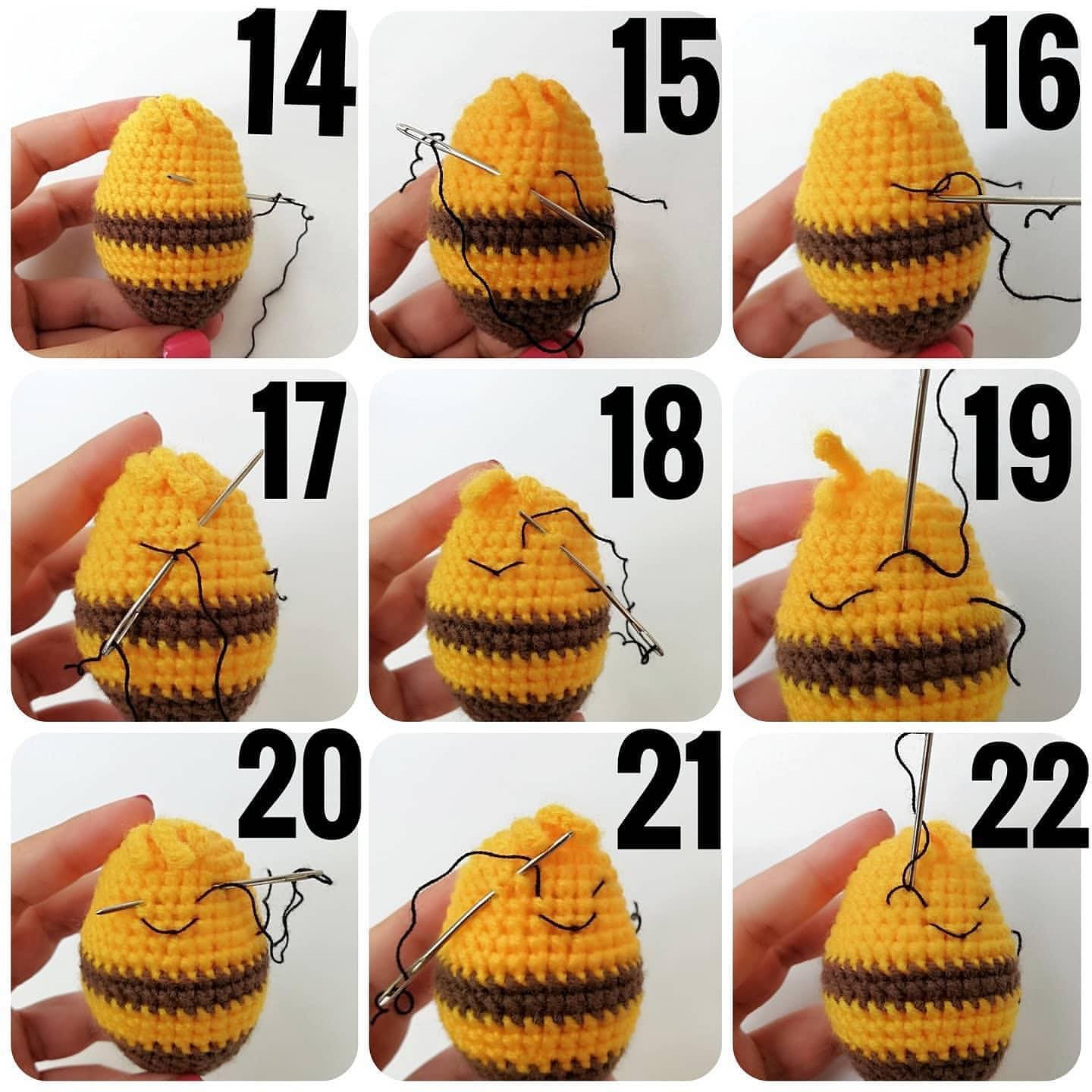 Crochet Bee Amigurumi Free PDF Pattern