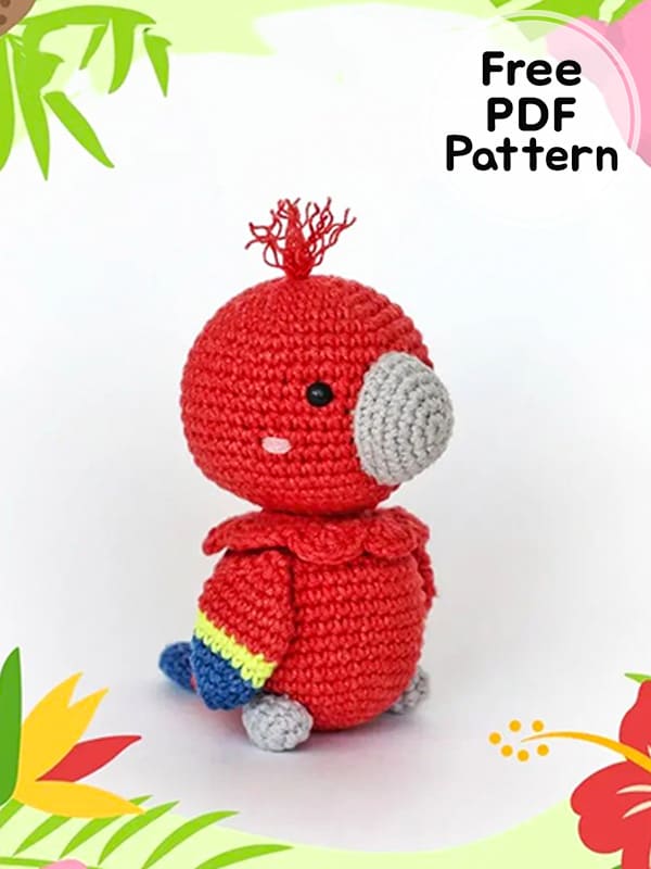 Crochet Bird Baby Parrot Amigurumi Free Pattern