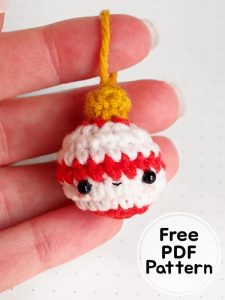 Crochet Christmas Ornament Free - Crochet Christmas Ornament Free PDF Pattern 3 225x300 