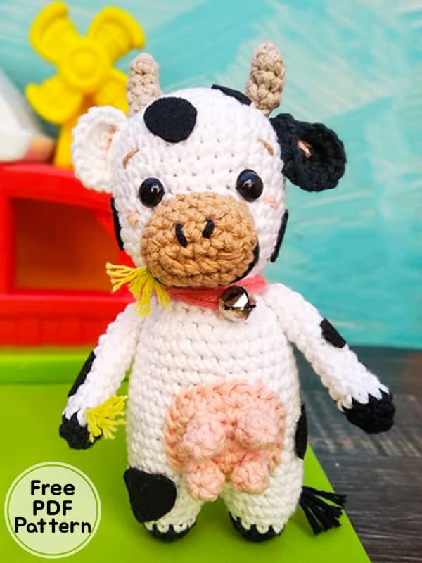 Crochet Cow Free Amigurumi PDF Pattern