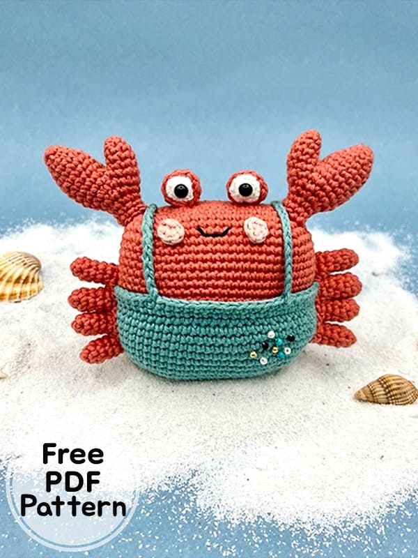 Crochet Crab Amigurumi PDF Free Pattern