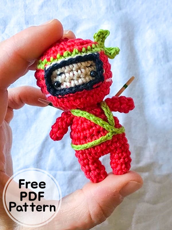 Crochet Doll Ninja PDF Amigurumi Free Pattern