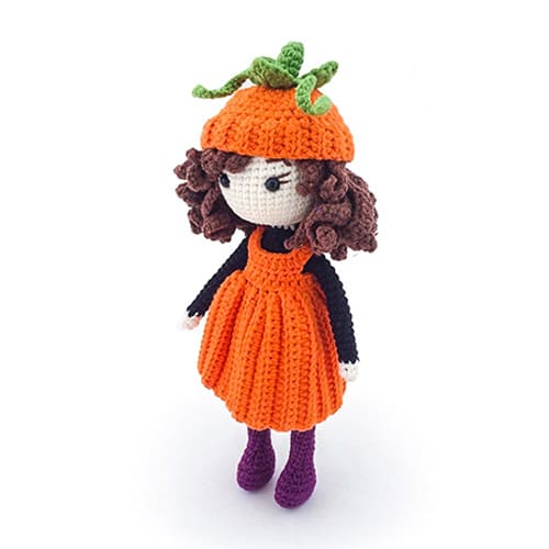 Crochet Doll Pumpkin Amigurumi Free PDF Pattern