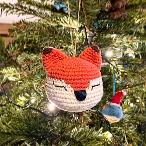 Crochet Fox Ornament Amigurumi Free Pattern