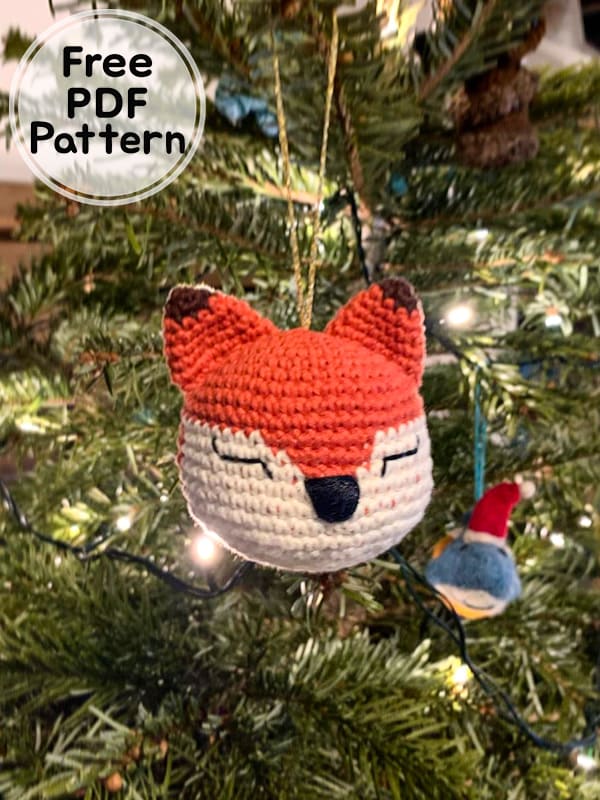 Crochet Fox Ornament Amigurumi Free Pattern