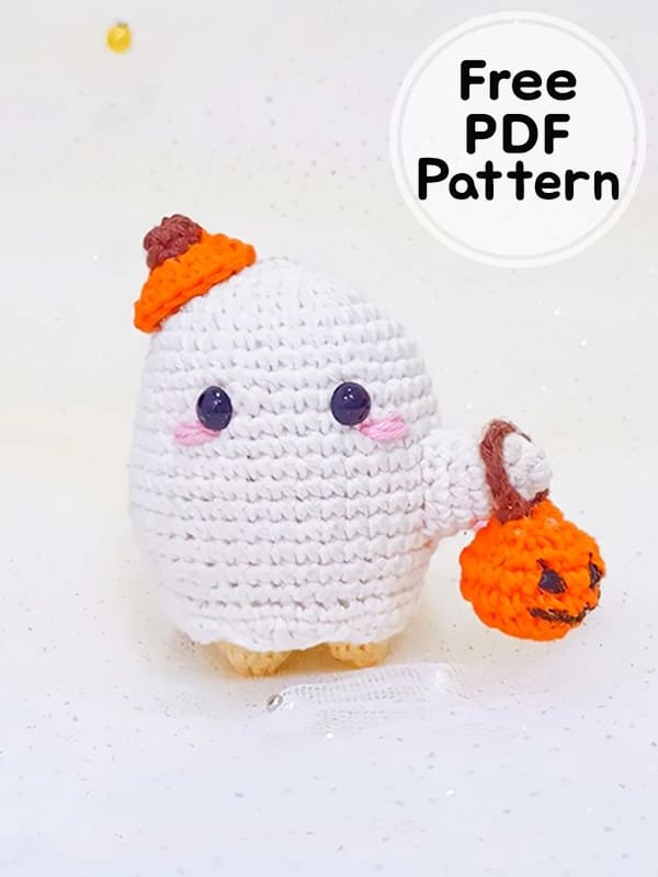 Crochet Ghost Halloween PDF Amigurumi Free Pattern