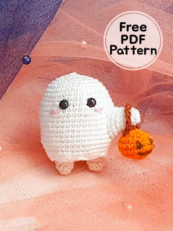 Crochet Ghost Halloween PDF Amigurumi Free Pattern