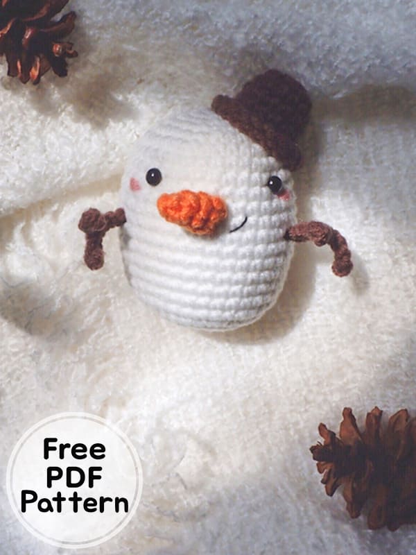 Crochet Snowman Amigurumi Free PDF Pattern