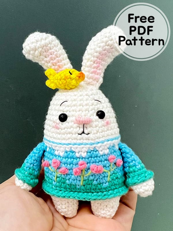 Easter Crochet Bunny Amigurumi Free PDF Pattern