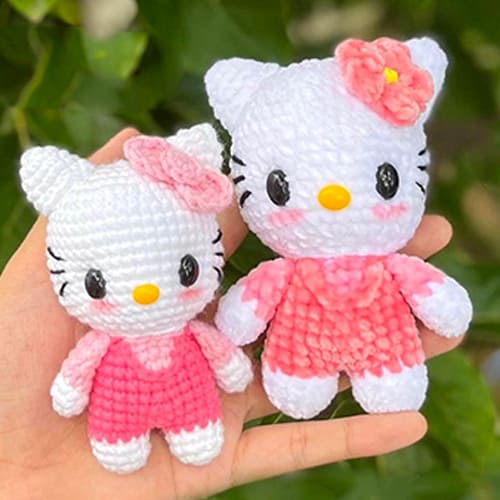 Hello Kitty Crochet Pattern PDF Free Amigurumi
