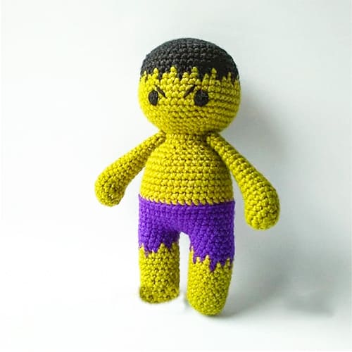Hulk Crochet Doll Amigurumi Free PDF Pattern