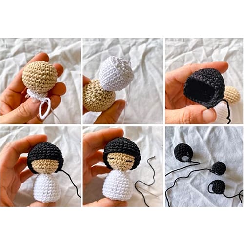 Kokeshi Crochet Doll Amigurumi PDF Free Pattern