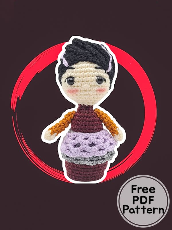 Mary Sanderson Crochet Doll Amigurumi PDF Free Pattern