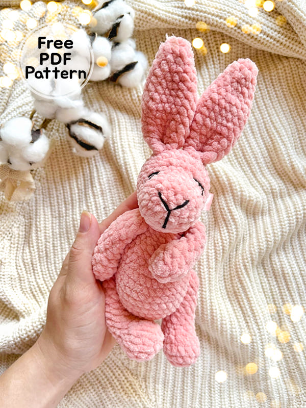 Mini Crochet Bunny Amigurumi Free PDF Pattern