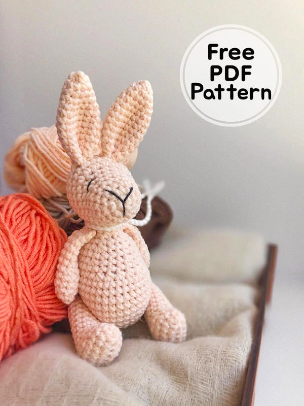 Mini Crochet Bunny Amigurumi Free PDF Pattern