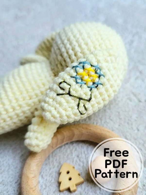 Sleeping Crochet Bunny Amigurumi Free PDF Pattern