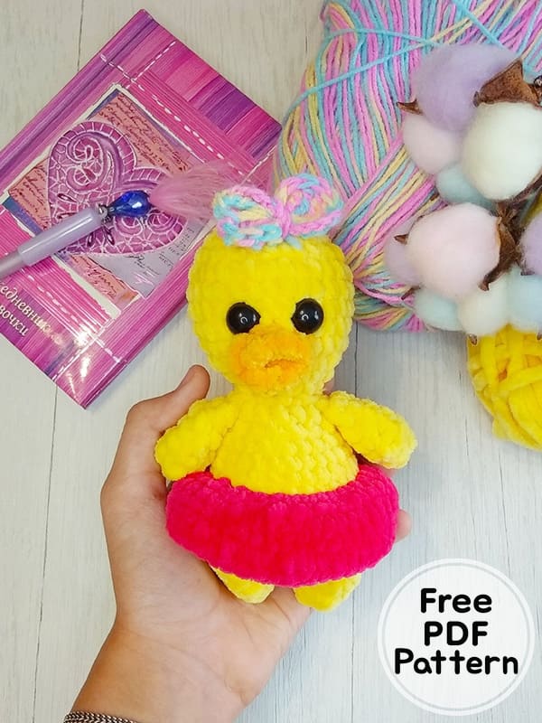Summer Crochet Duck Amigurumi PDF Free Pattern 
