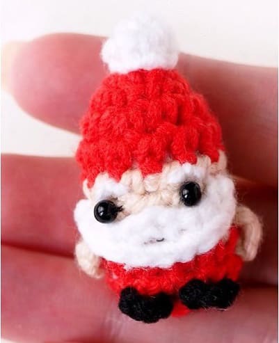 Tiny Crochet Santa Amigurumi PDF Free Pattern