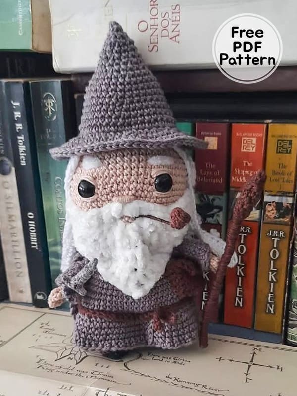 Crochet Doll Gandalf Amigurumi Free Pattern