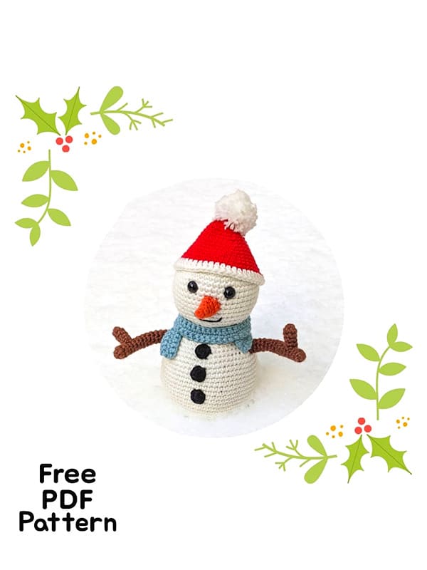 Crochet Snowman Free Amigurumi PDF Pattern