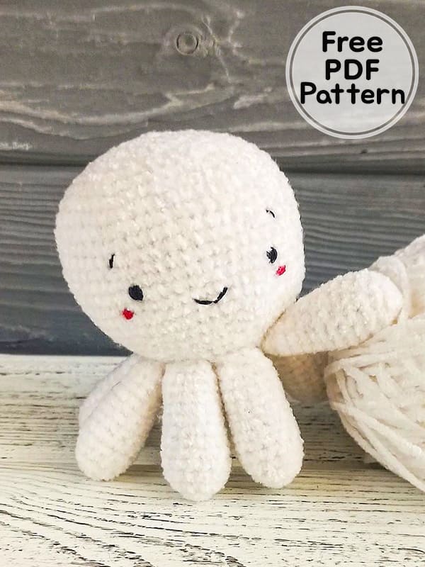 Plush Crochet Octopus Amigurumi Free PDF Pattern